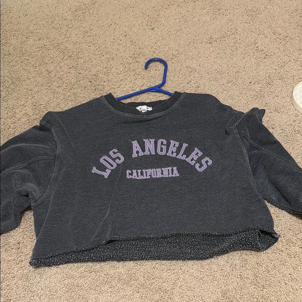 Garage Black Heather Crewneck Sweater